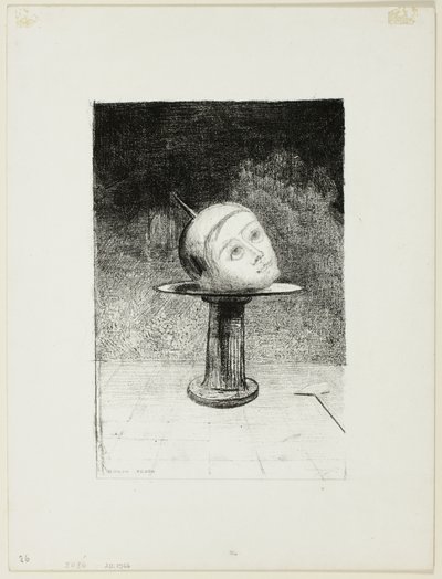 Na talerzu, płyta dziesiąta z In Dreams autorstwa Odilon Redon