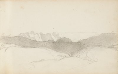 Strona ze szkicownika „Kraj Basków”, 1862-63 autorstwa Odilon Redon