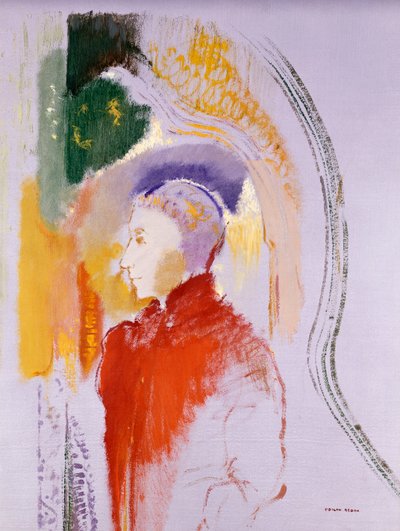 Personel (olej na papierze układany na pokładzie) autorstwa Odilon Redon