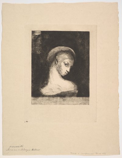 Przewrotność, 1891. autorstwa Odilon Redon
