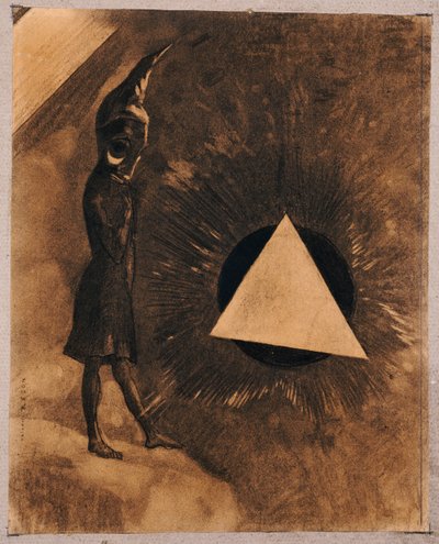 Troska o Absolut. Filozof, 1881 autorstwa Odilon Redon
