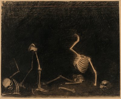 Bitwa kości autorstwa Odilon Redon