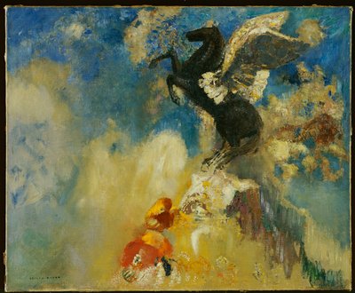 Czarny Pegaz autorstwa Odilon Redon