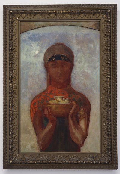 Kielich Tajemnicy, czyli Sybilla, ok. 1890 r. autorstwa Odilon Redon