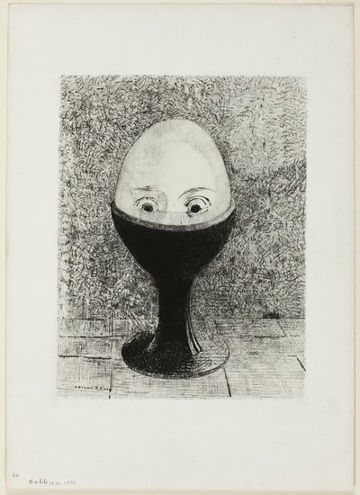 Jajko autorstwa Odilon Redon