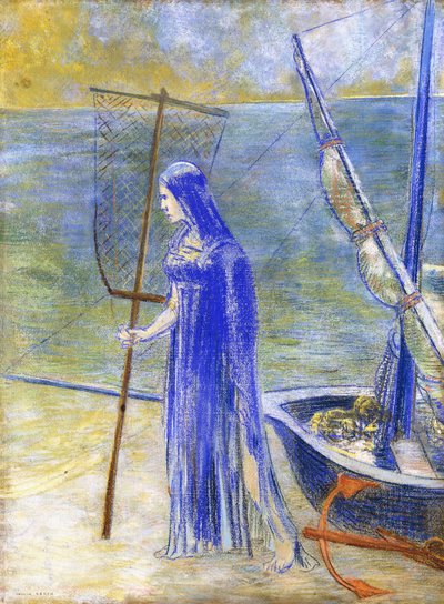 Rybka, 1900 autorstwa Odilon Redon