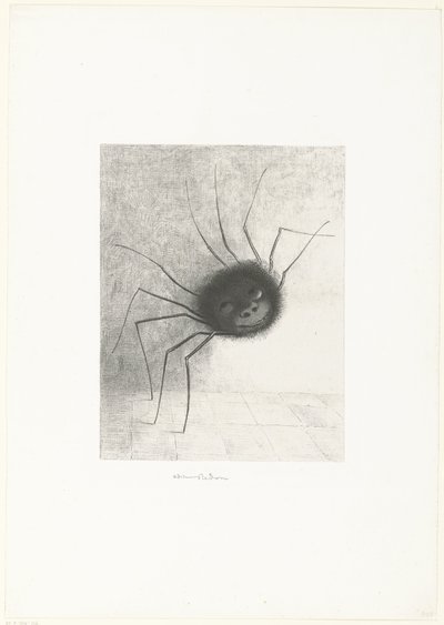 Pająk autorstwa Odilon Redon