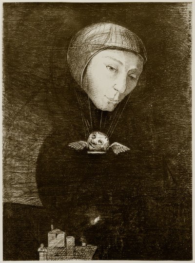Smutna wspinaczka autorstwa Odilon Redon