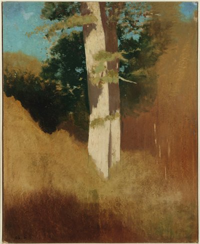 Drzewo z niebieskim niebem autorstwa Odilon Redon