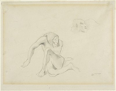 Dwie groteskowe postacie autorstwa Odilon Redon