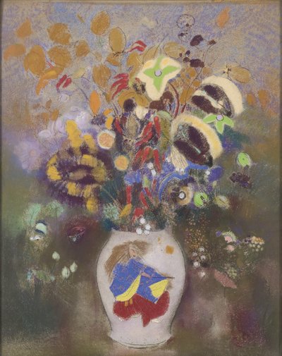 Japoński wazon wojownika, 1905-1908 autorstwa Odilon Redon