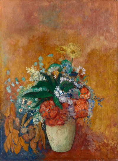 Wazon z kwiatami, ok. 1905. autorstwa Odilon Redon