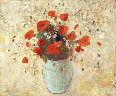 Wazon Maków; Wazon maków, 1905-09 autorstwa Odilon Redon
