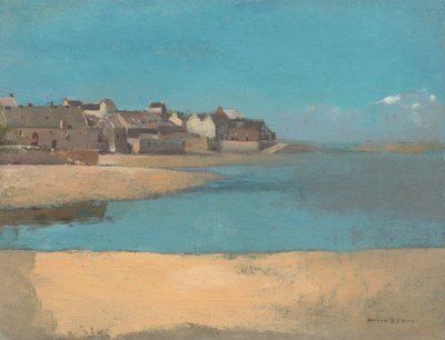 Wioska nad morzem w Bretanii, ok. 1900 r. 1880. autorstwa Odilon Redon