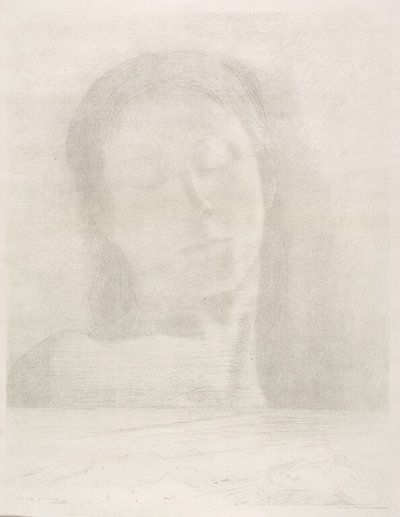 Oczy zamknięte autorstwa Odilon Redon