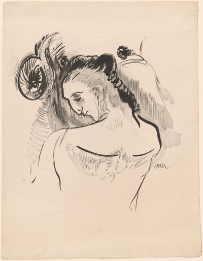 Młody człowiek autorstwa Odilon Redon