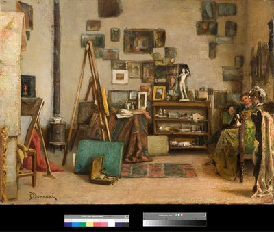 Warsztat Malarstwo Odoardo Borrani (1833-1905) 1885 Kolekcja prywatna autorstwa Odoardo Borrani