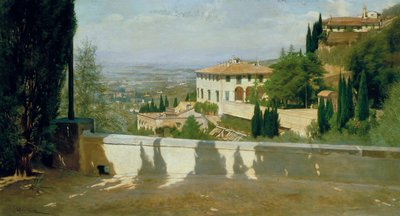 Villa Medici w Fiesole autorstwa Odoardo Borrani