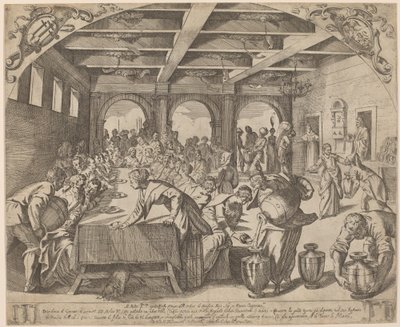 Małżeństwo w Kana autorstwa Odoardo Fialetti after Jacopo Tintoretto