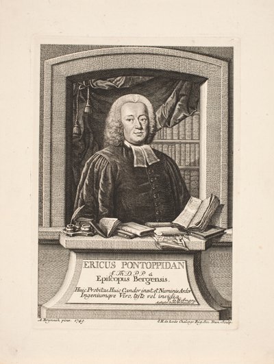 Erik Pontoppidan (młodszy) biskup autorstwa Odvardt Helmoldt de Lode