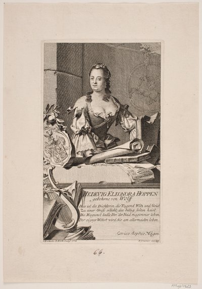 Hedvig Eleonora Hoppe autorstwa Odvardt Helmoldt de Lode