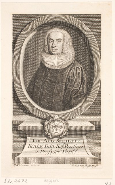 Johan August Seidlitz, ksiądz autorstwa Odvardt Helmoldt de Lode