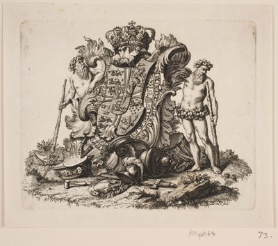 Herb Danii Królewskiej autorstwa Odvardt Helmoldt de Lode