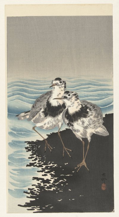 Świetne brodziec węzłowy autorstwa Ohara Koson