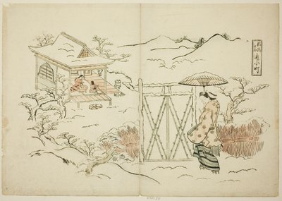 Nowoczesna wersja Tokoro Vish Ching Komachi autorstwa Okumura Masanobu