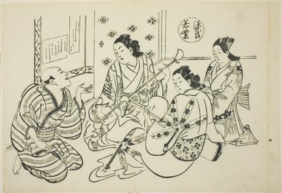 The Waka Murasaki Chapter from "The Tale of Genji" (Genji Waka Murasaki), from a series of Genji parodies autorstwa Okumura Masanobu
