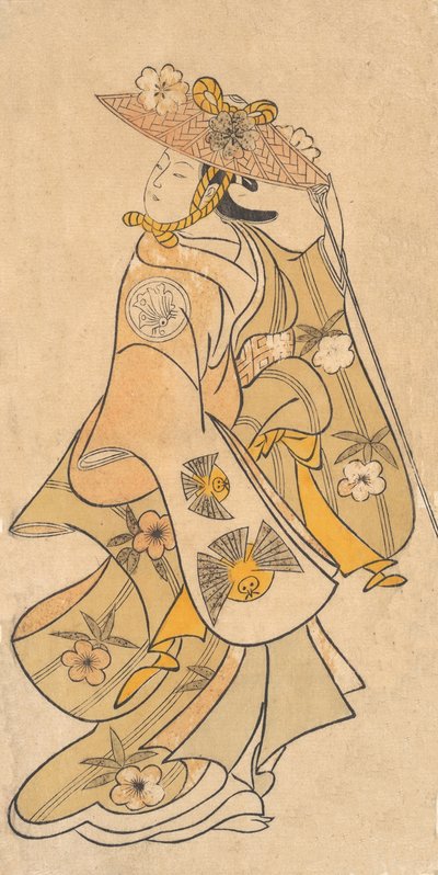Aktor Sanjo Kantaro 1697-1763 jako kobieta, ca. 1730 r., ok. 1730 r. 1730. autorstwa Okumura Toshinobu