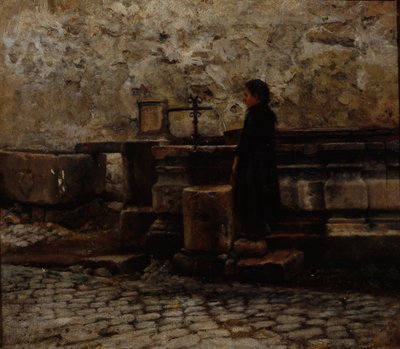 Z Rothenburga (olej na płótnie) autorstwa Olav Rusti
