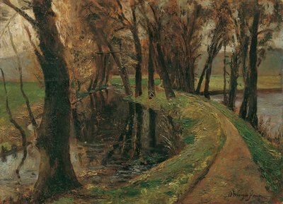 Aleja nad stawem autorstwa Olga Wisinger-Florian