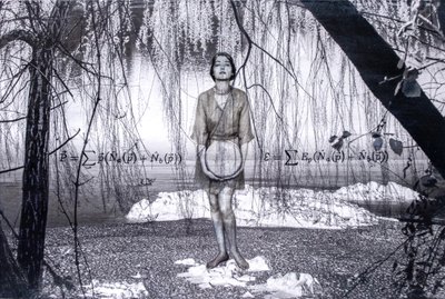 Antimateria, 2022 (mieszane media na płótnie) autorstwa Olivia Gozzano