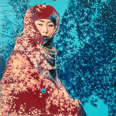 Kokin, 2022 (mieszane media na płótnie) autorstwa Olivia Gozzano