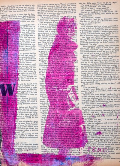 Wiadomości, 2022 (media mieszane na papierze magazynowym) autorstwa Olivia Gozzano