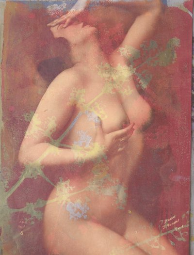 Akty, 2022 (mieszane media na papierze) autorstwa Olivia Gozzano