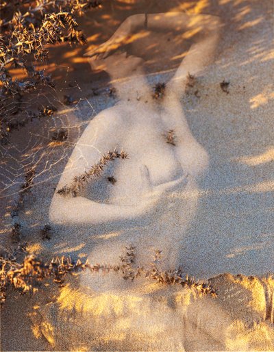 Nudo su sabbia, 2019 (cyfrowe media mieszane) autorstwa Olivia Gozzano