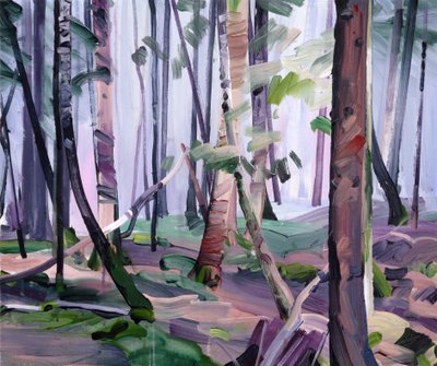 Las 22,2017 (akryl na płótnie) autorstwa Olivier Morel