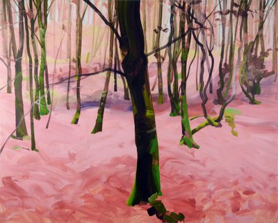 Las 29,2017 (akryl na płótnie) autorstwa Olivier Morel
