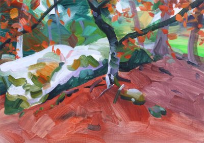 Las 31,2018 (akryl na płótnie) autorstwa Olivier Morel