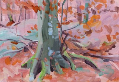 Las 32,2018 (akryl na płótnie) autorstwa Olivier Morel