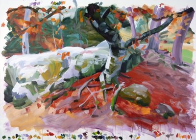 Las 36,2018 (akryl na płótnie) autorstwa Olivier Morel