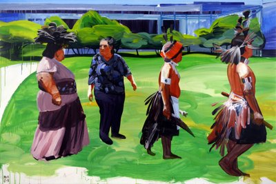 Nowy świat, 2011 (akryl na płótnie) autorstwa Olivier Morel