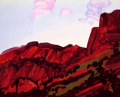 Leukerbad 16, 2012 (akryl na płótnie) autorstwa Olivier Morel