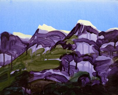 Leukerbad 20, 2012 (akryl na płótnie) autorstwa Olivier Morel