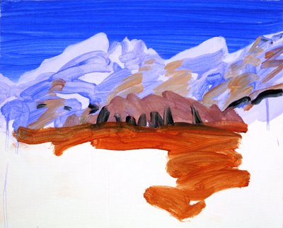 Leukerbad 21, 2012 (akryl na płótnie) autorstwa Olivier Morel