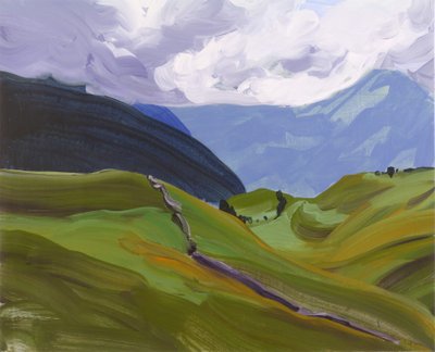 Leukerbad 26, 2014 (akryl na płótnie) autorstwa Olivier Morel