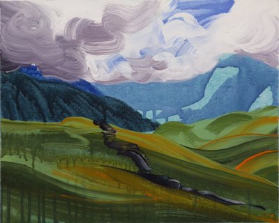 Leukerbad 26, 2014 (akryl na płótnie) autorstwa Olivier Morel