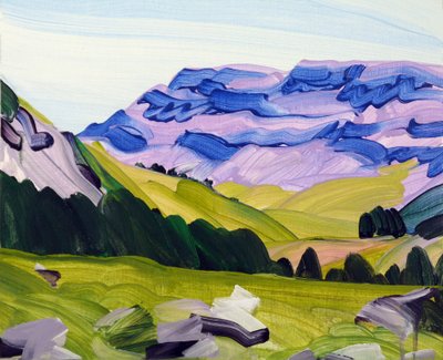Leukerbad 33, 2017 (akryl na płótnie) autorstwa Olivier Morel